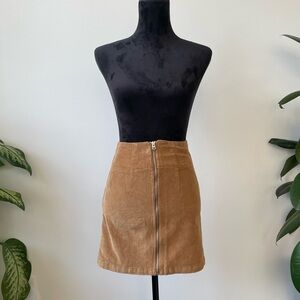 Wild Fable Corduroy Mini Skirt Brown Tan Size 0